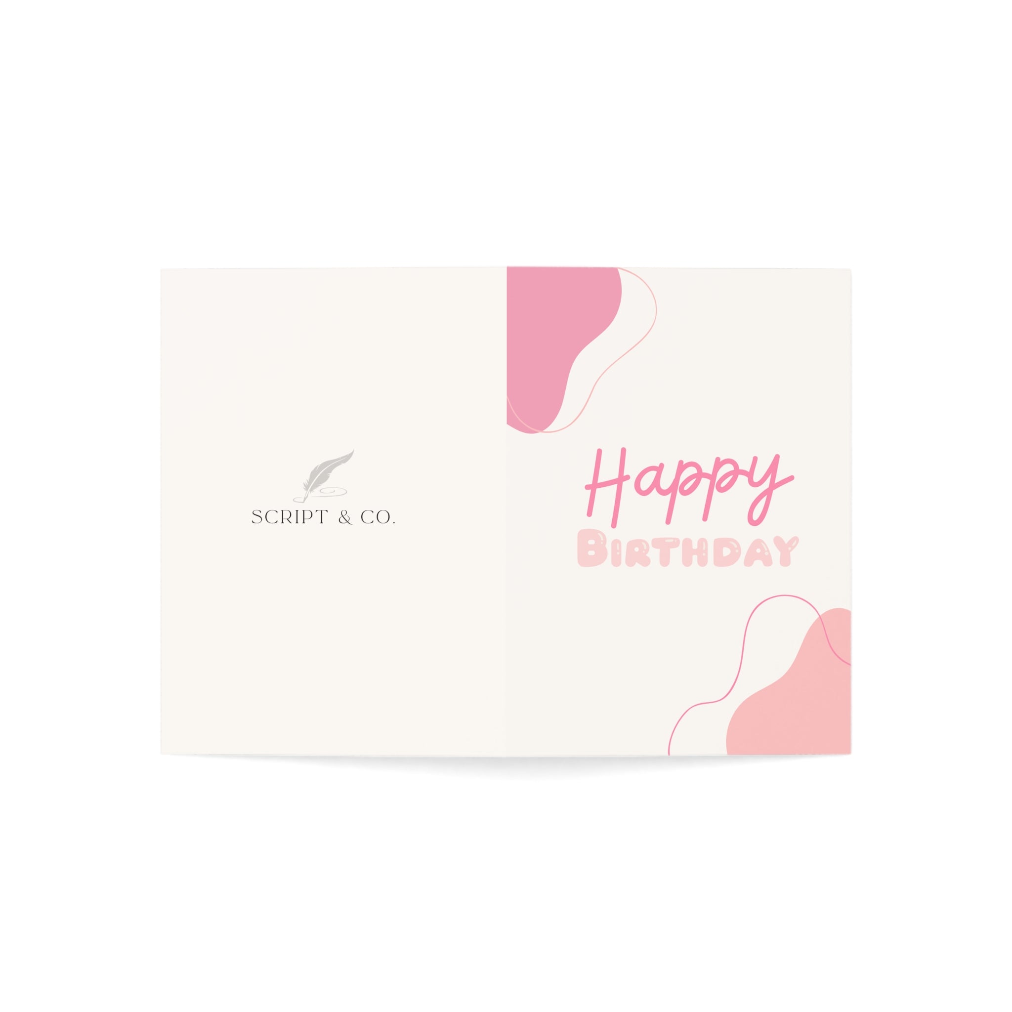 Greeting Cards - Pink Aesthetic Birthday Card Set