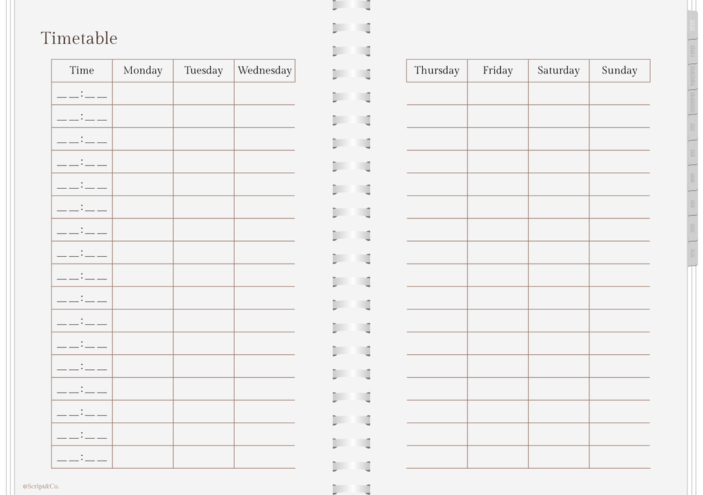 2026 University Digital Planner - Minimalist