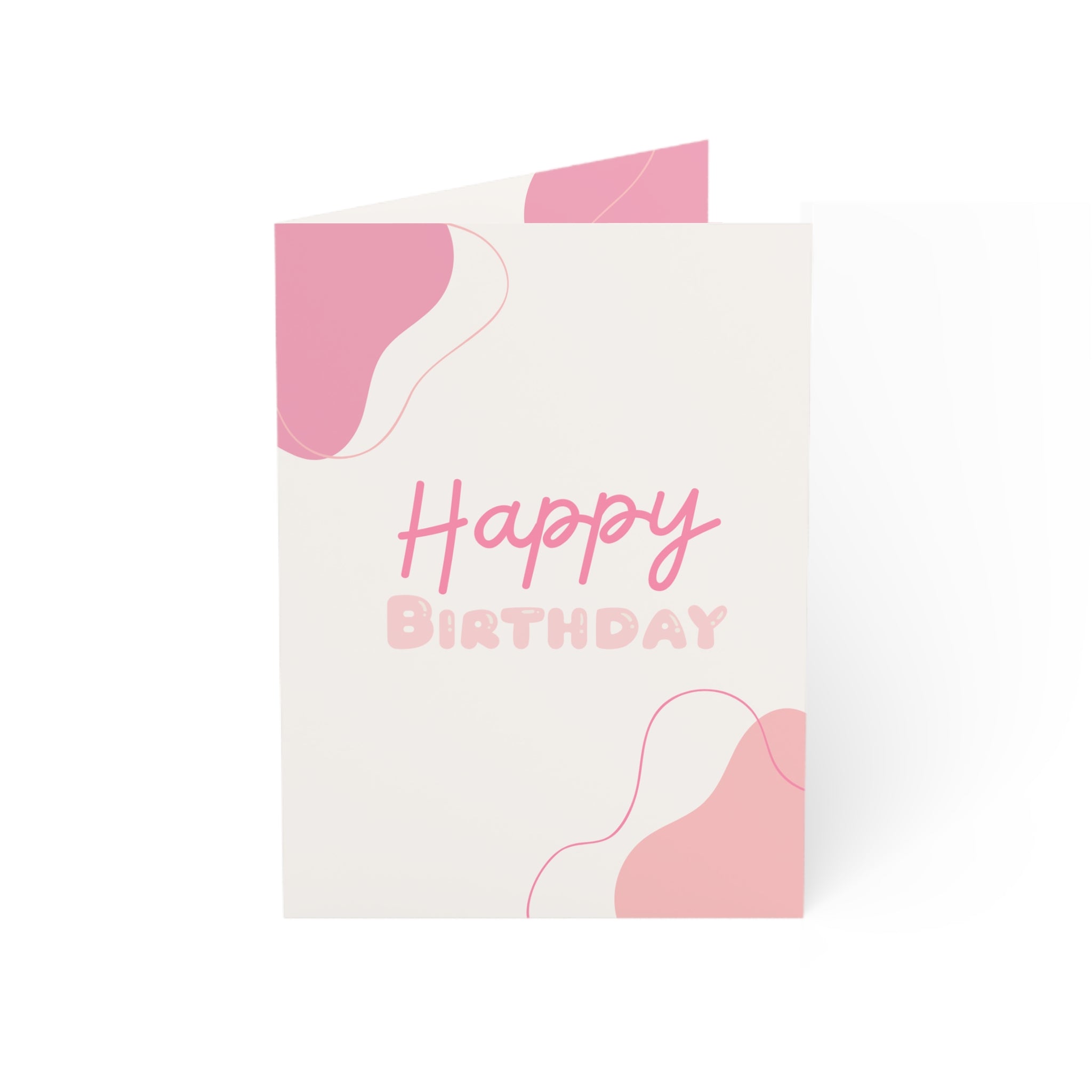 Greeting Cards - Pink Aesthetic Birthday Card Set